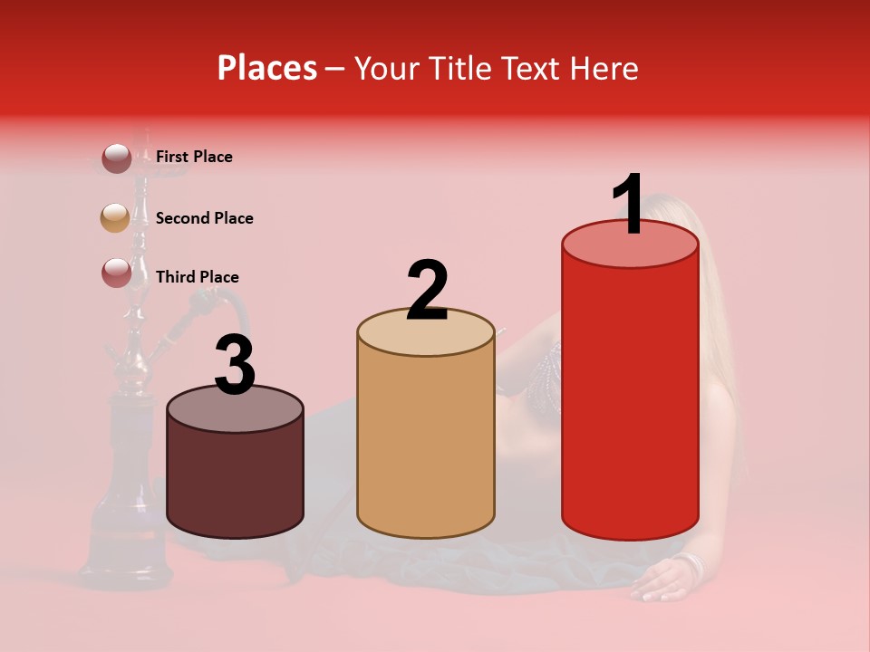 Women Hookah PowerPoint Template