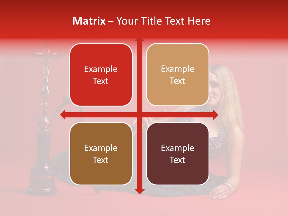 Women Hookah PowerPoint Template