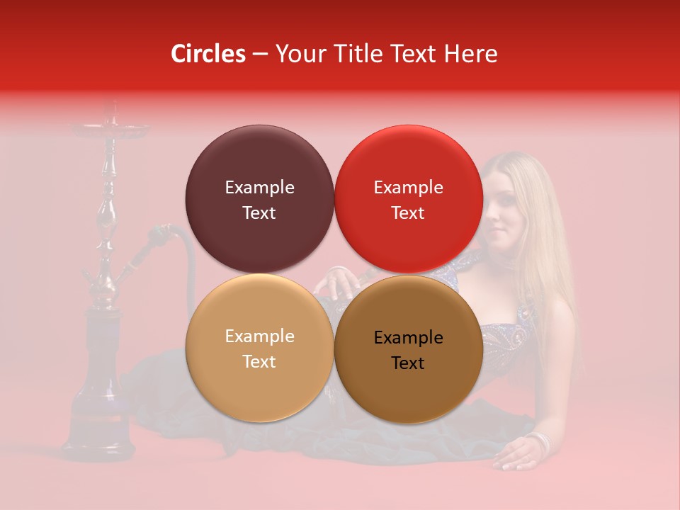 Women Hookah PowerPoint Template