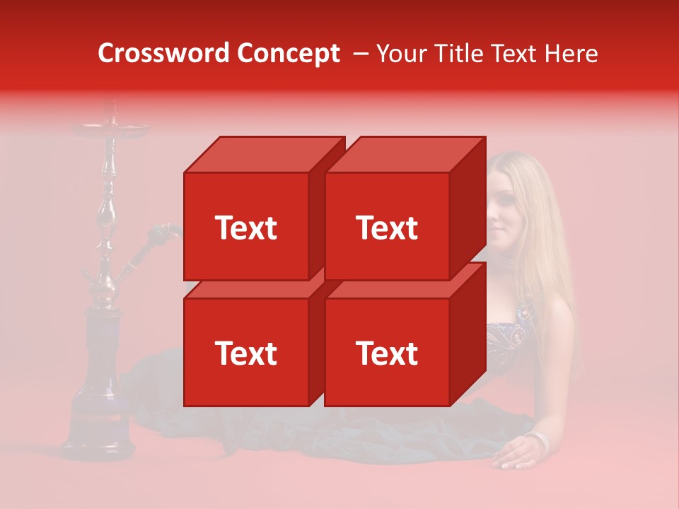Women Hookah PowerPoint Template