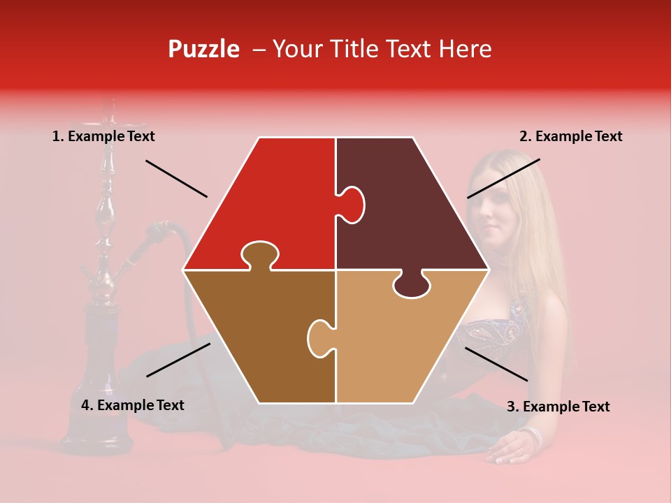 Women Hookah PowerPoint Template