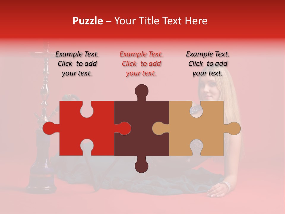 Women Hookah PowerPoint Template