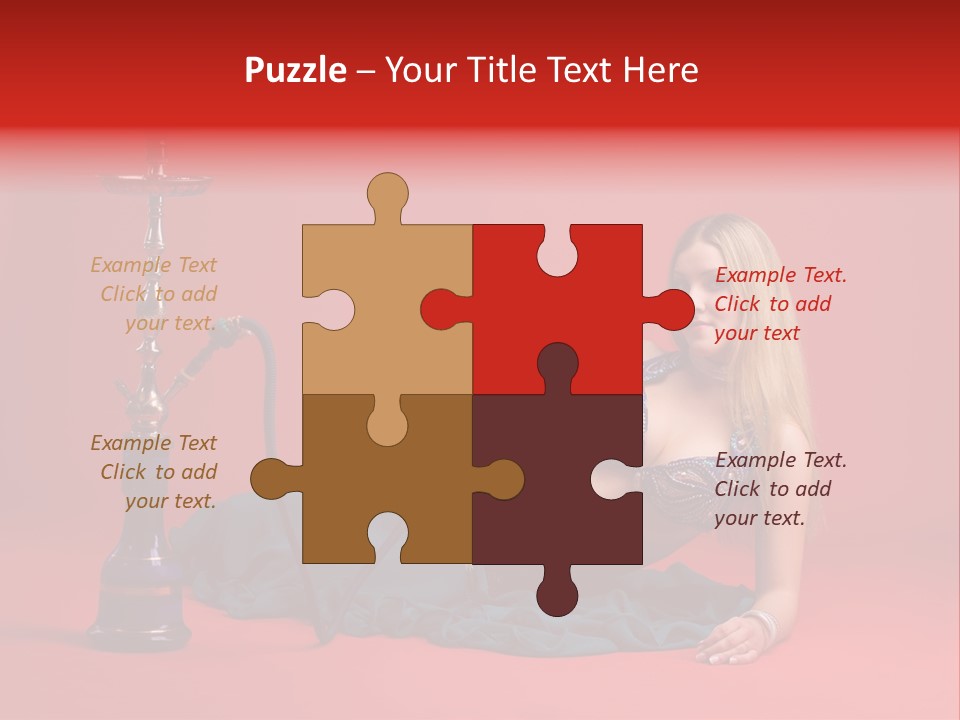 Women Hookah PowerPoint Template