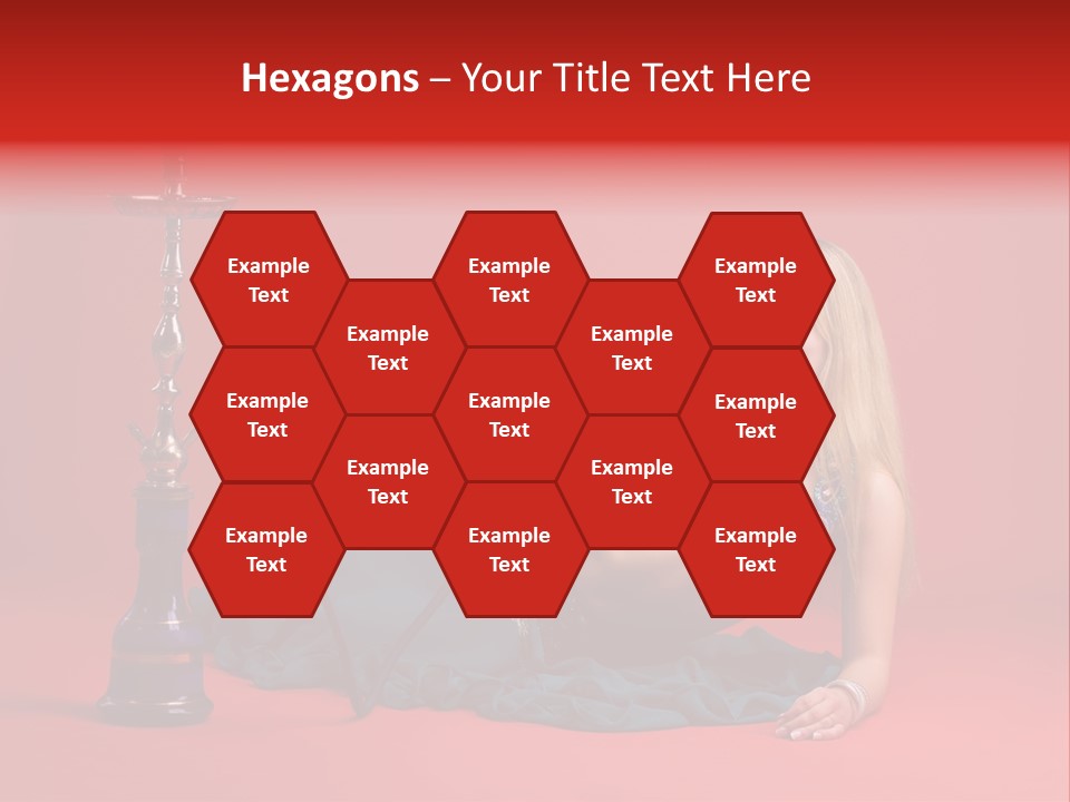 Women Hookah PowerPoint Template