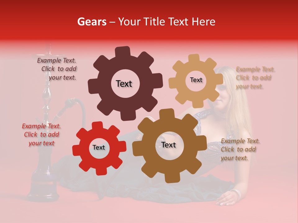 Women Hookah PowerPoint Template