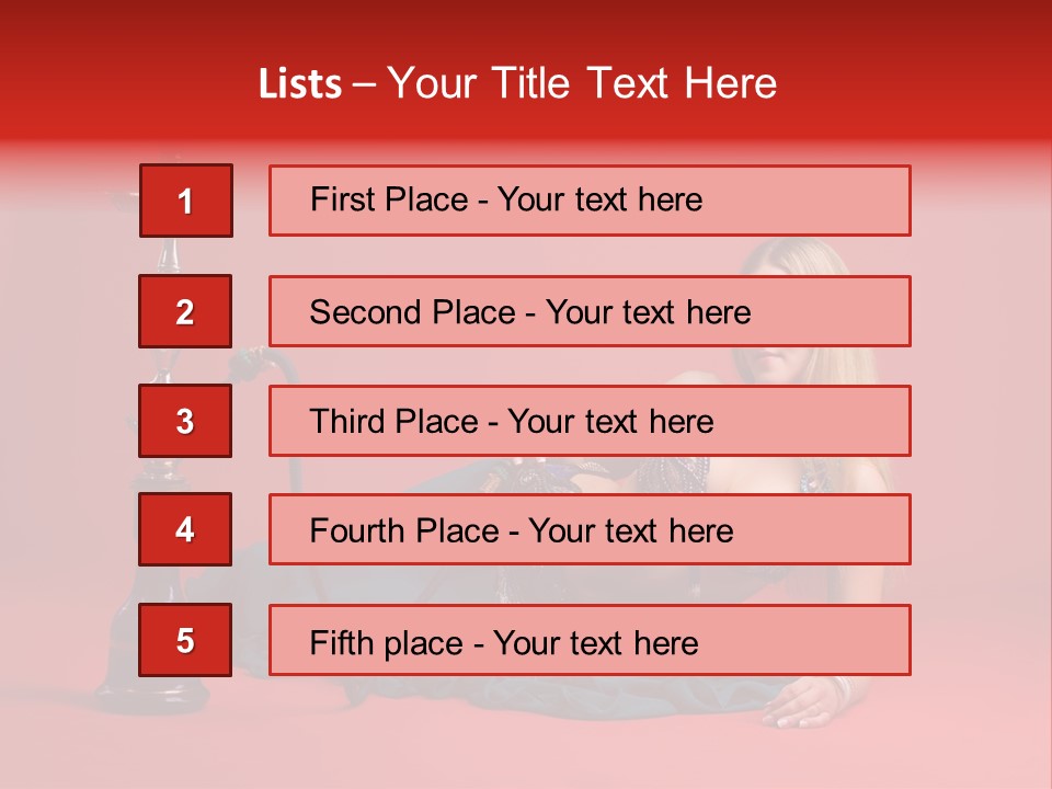 Women Hookah PowerPoint Template