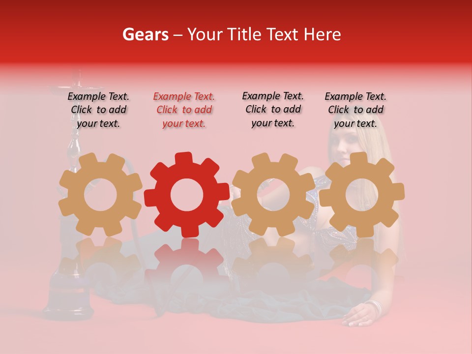 Women Hookah PowerPoint Template