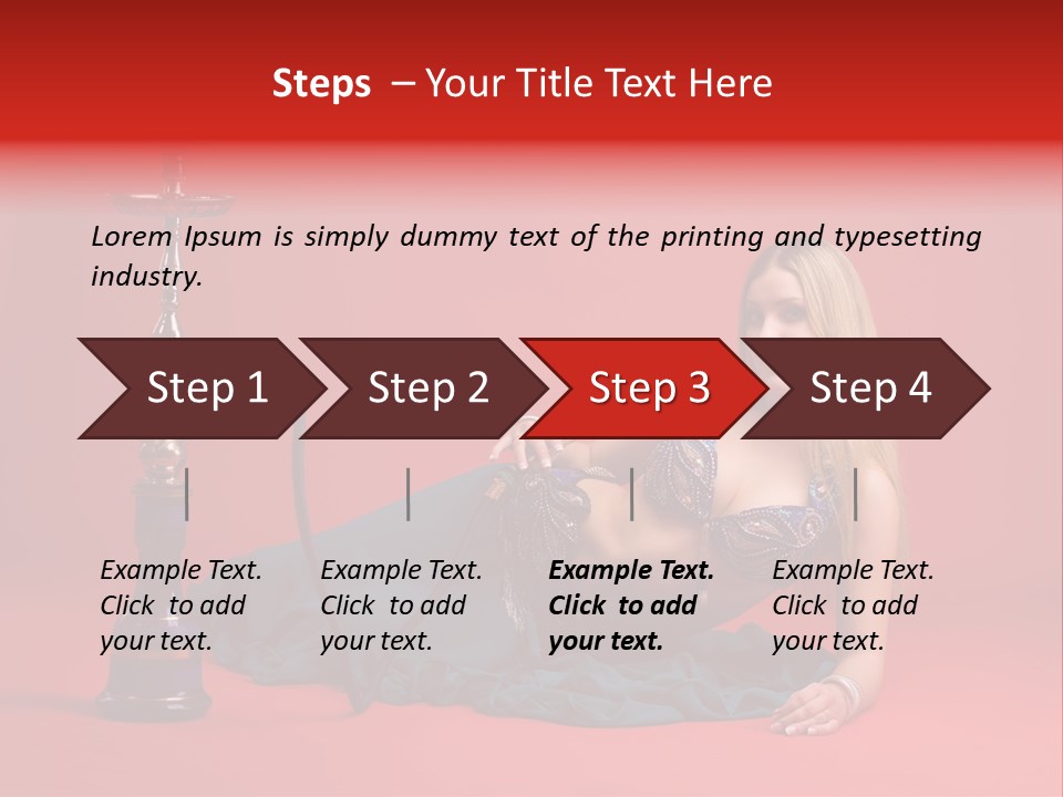 Women Hookah PowerPoint Template