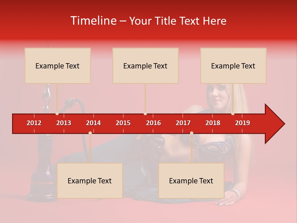 Women Hookah PowerPoint Template