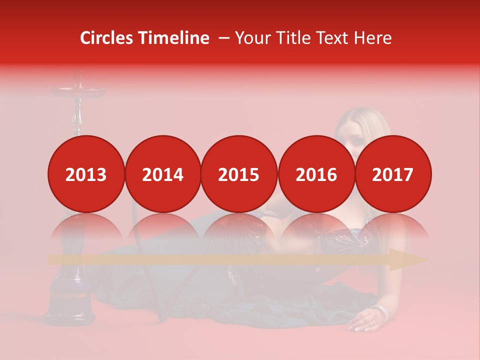 Women Hookah PowerPoint Template