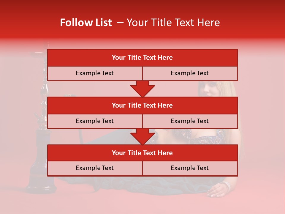Women Hookah PowerPoint Template