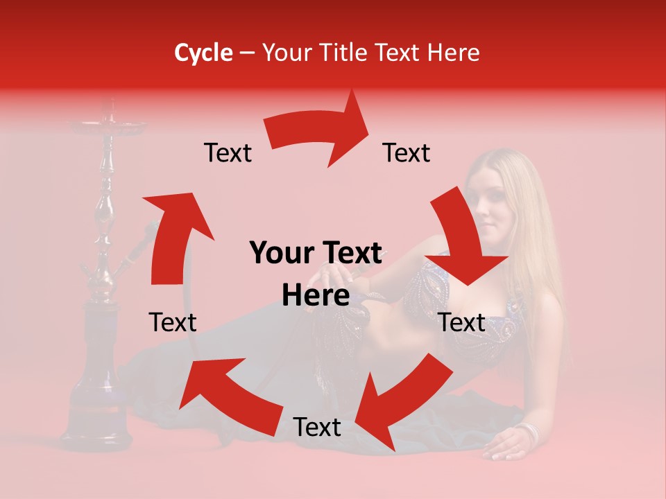 Women Hookah PowerPoint Template