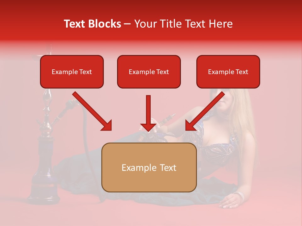 Women Hookah PowerPoint Template