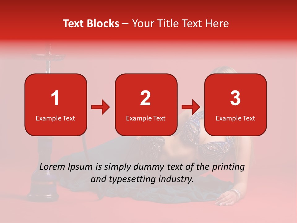 Women Hookah PowerPoint Template