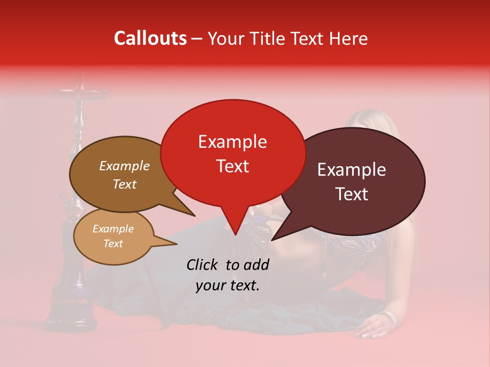 Women Hookah PowerPoint Template