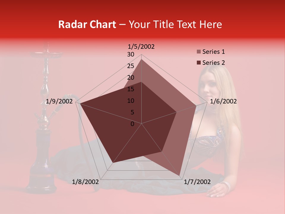 Women Hookah PowerPoint Template
