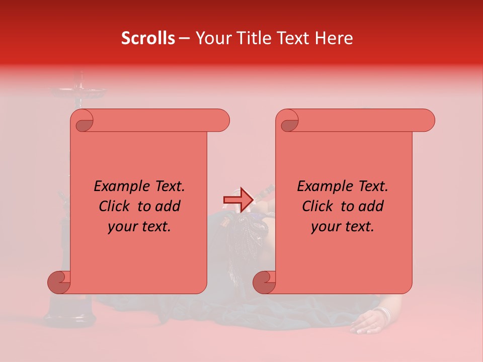 Women Hookah PowerPoint Template