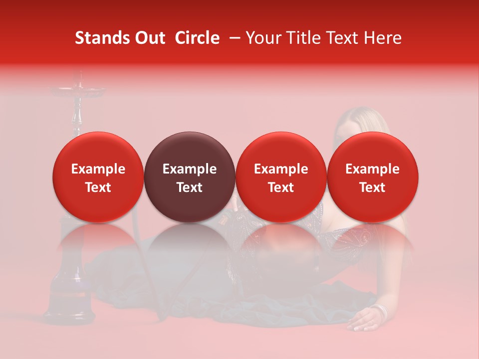 Women Hookah PowerPoint Template