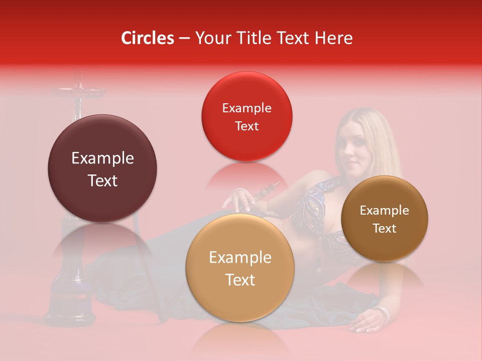 Women Hookah PowerPoint Template