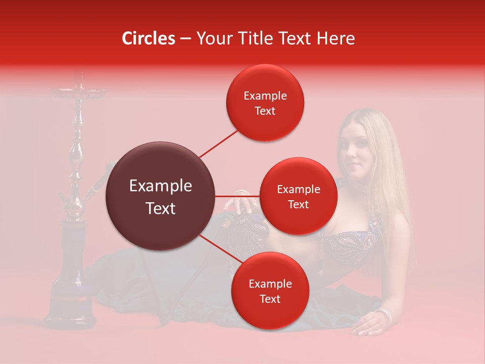Women Hookah PowerPoint Template