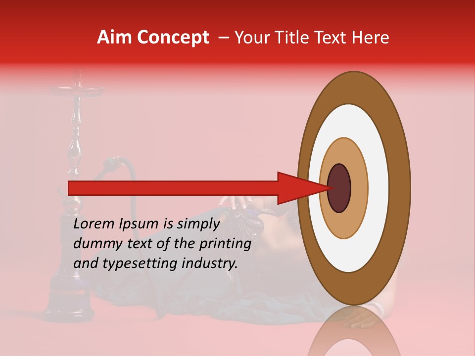 Women Hookah PowerPoint Template
