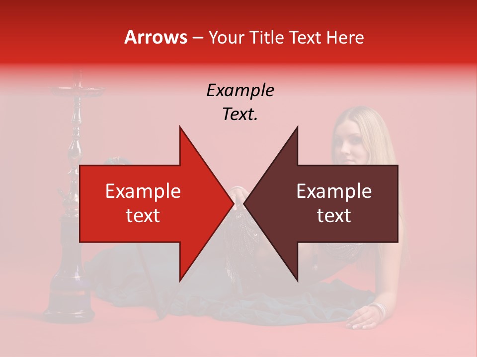 Women Hookah PowerPoint Template