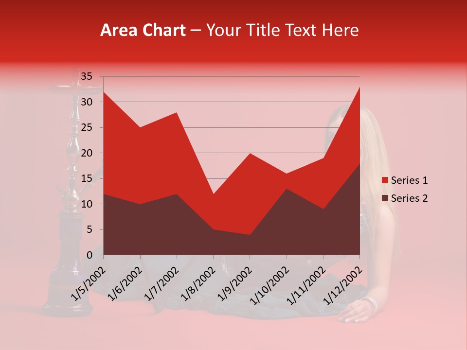 Women Hookah PowerPoint Template