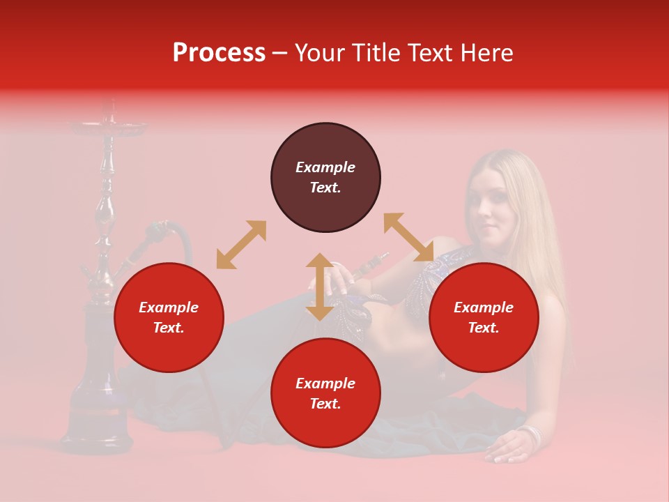 Women Hookah PowerPoint Template