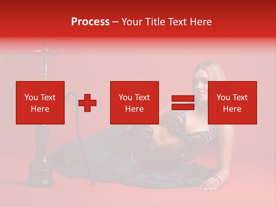 Women Hookah PowerPoint Template