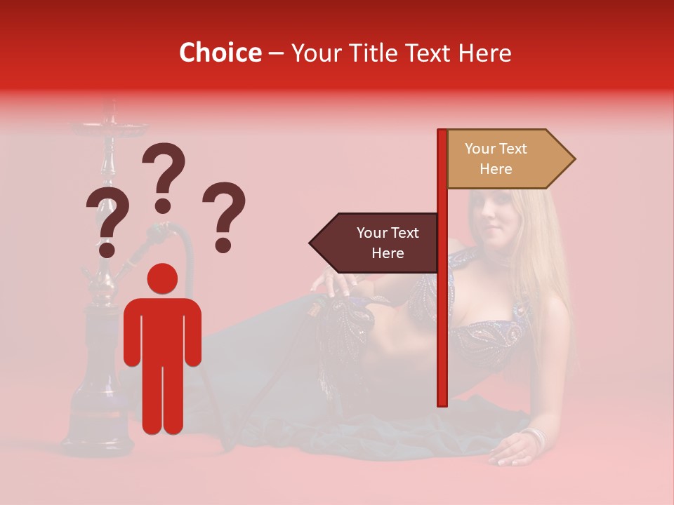 Women Hookah PowerPoint Template