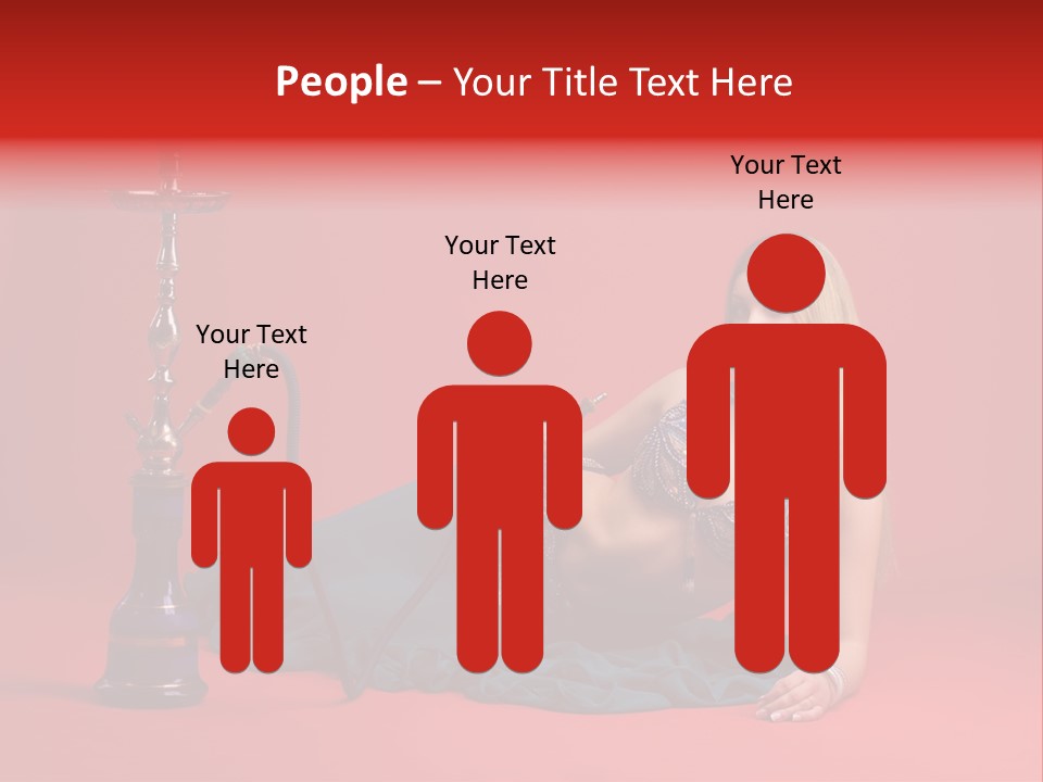 Women Hookah PowerPoint Template