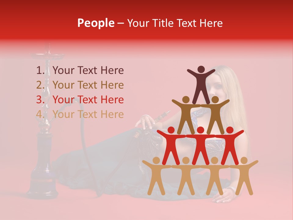 Women Hookah PowerPoint Template