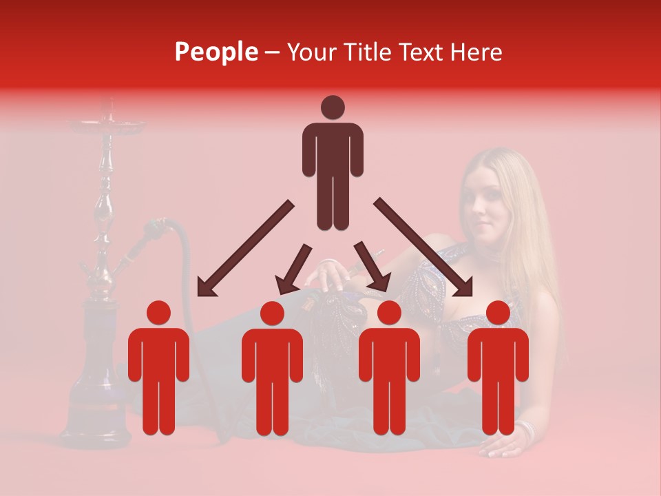 Women Hookah PowerPoint Template