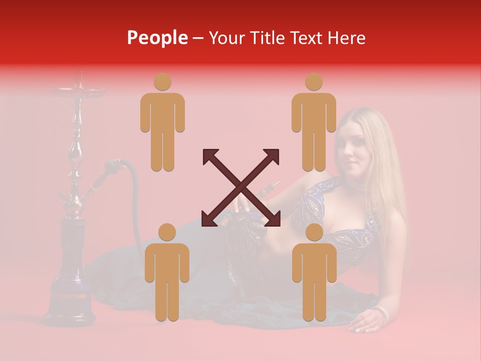 Women Hookah PowerPoint Template