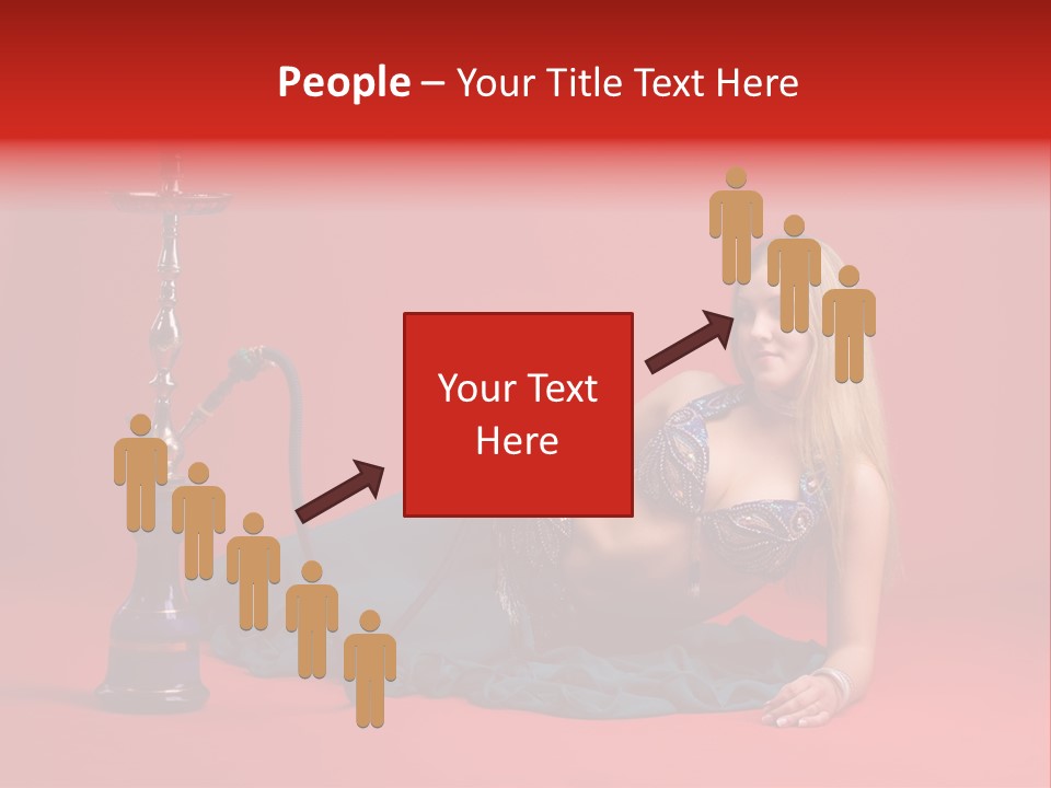 Women Hookah PowerPoint Template