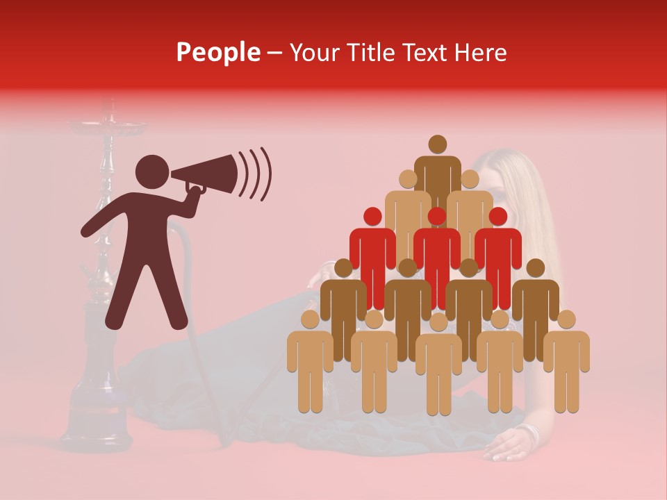 Women Hookah PowerPoint Template