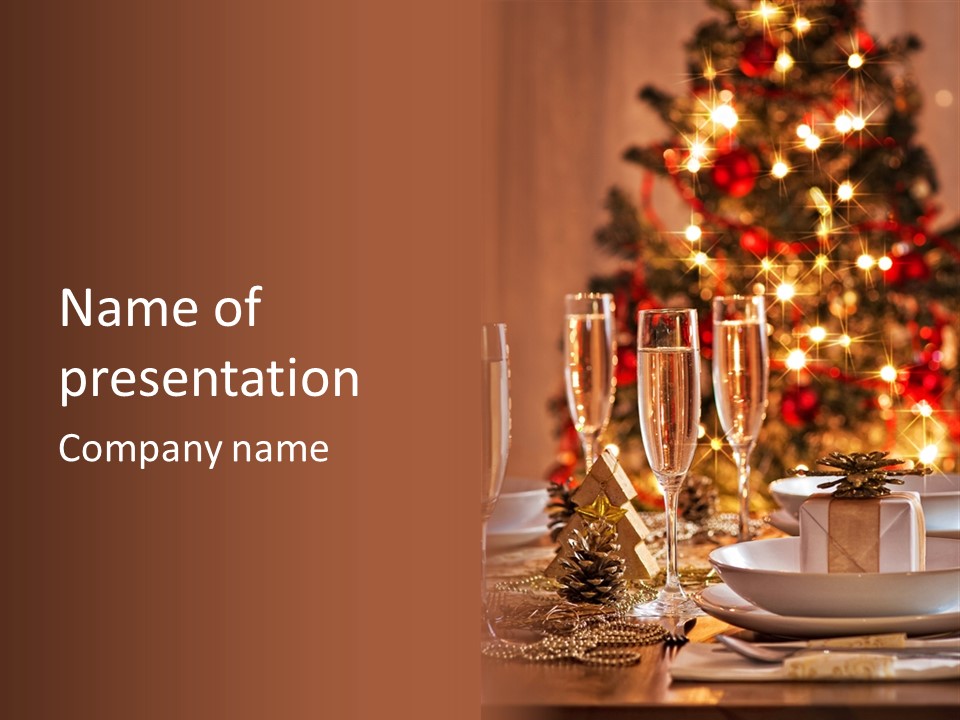 Christmas Dinner PowerPoint Template