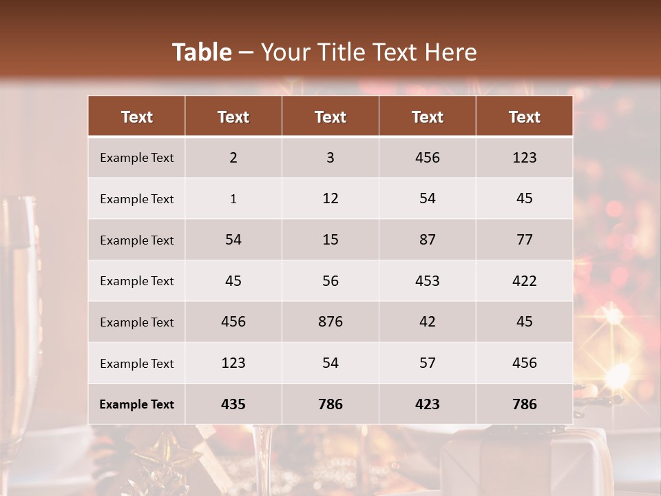 Christmas Dinner PowerPoint Template