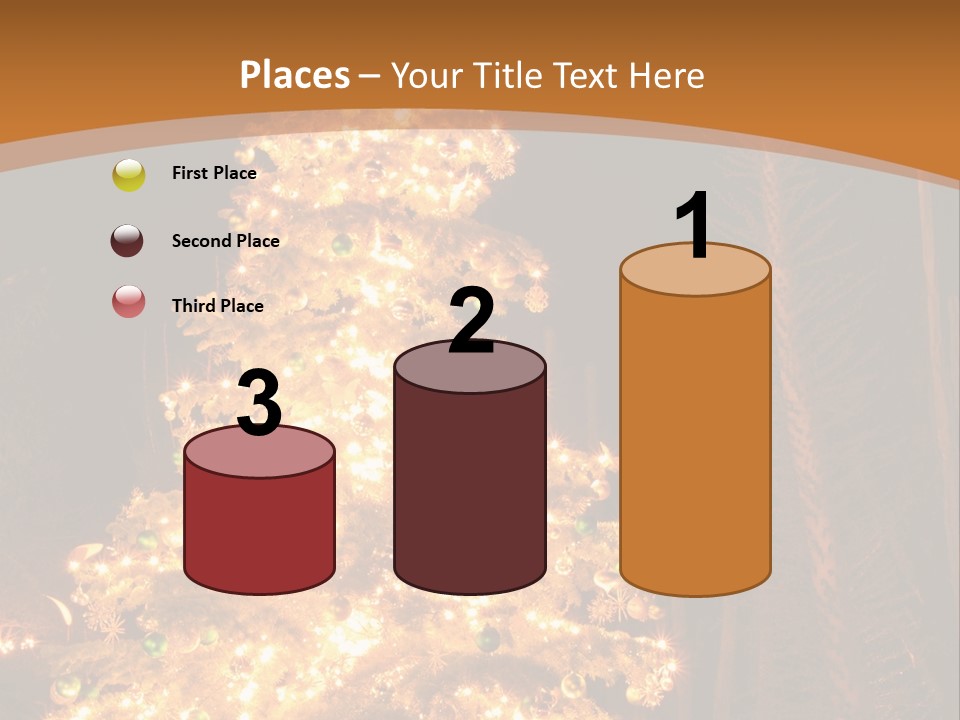 Christmas Tree Lights PowerPoint Template