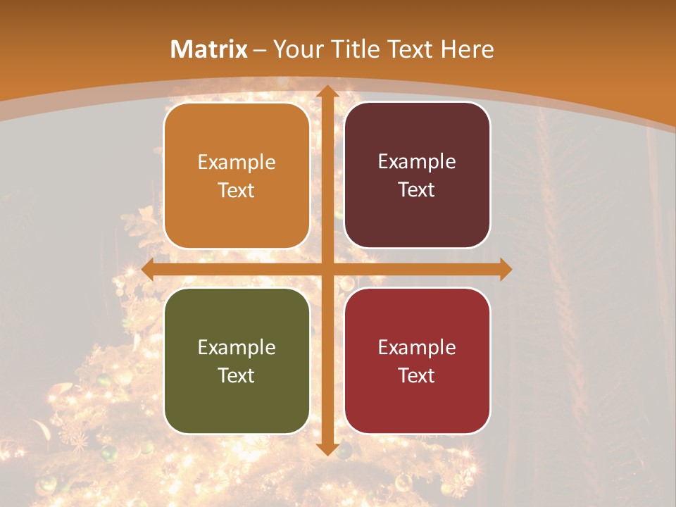 Christmas Tree Lights PowerPoint Template