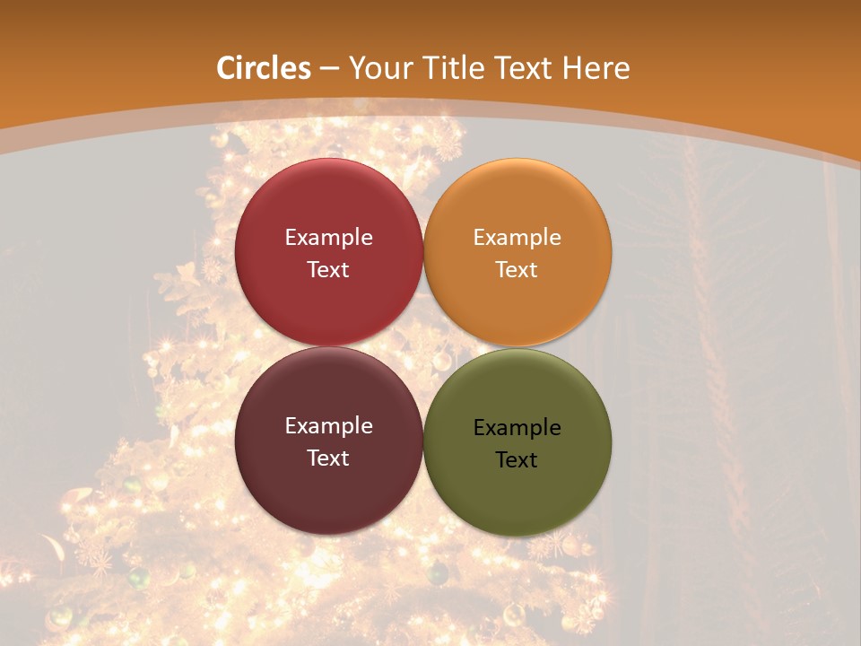 Christmas Tree Lights PowerPoint Template