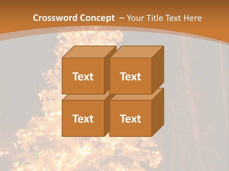 Christmas Tree Lights PowerPoint Template
