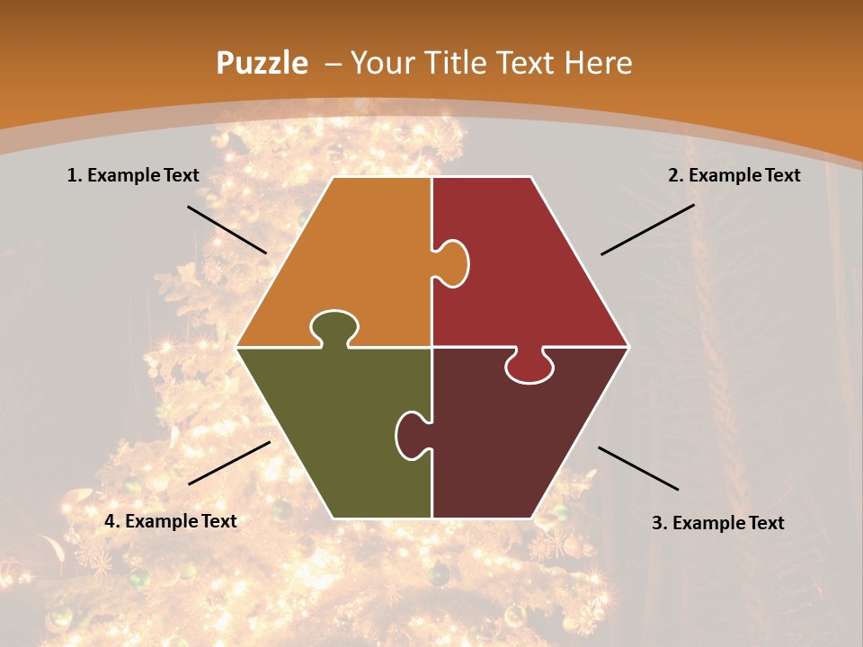 Christmas Tree Lights PowerPoint Template