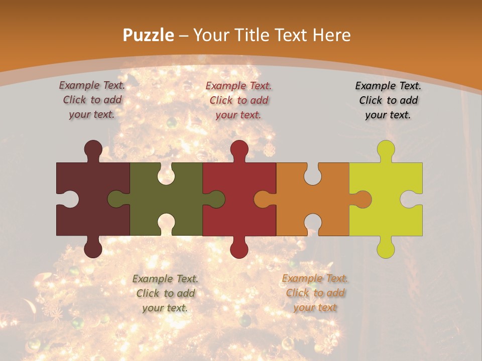 Christmas Tree Lights PowerPoint Template