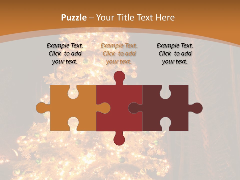 Christmas Tree Lights PowerPoint Template