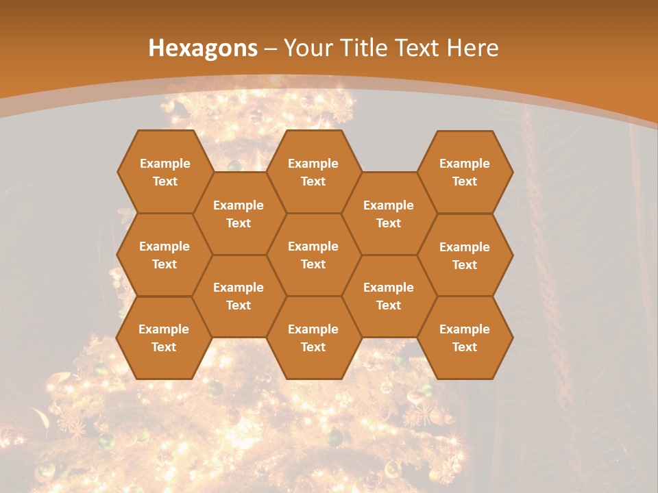 Christmas Tree Lights PowerPoint Template