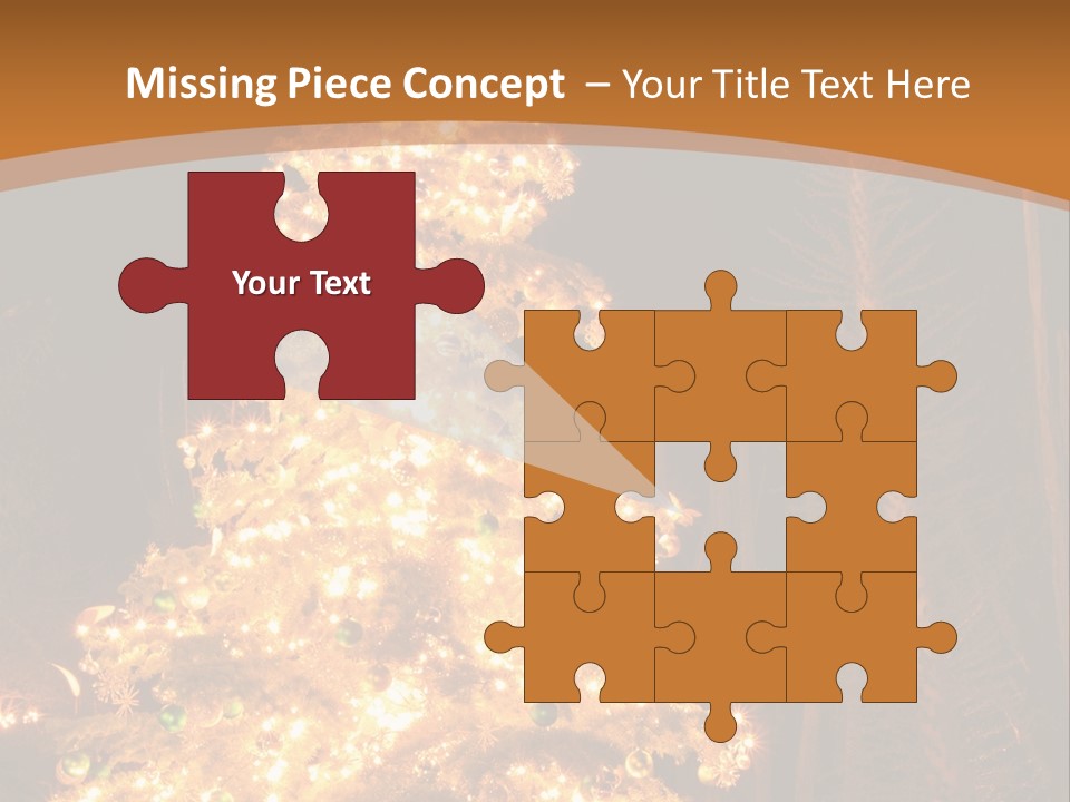 Christmas Tree Lights PowerPoint Template