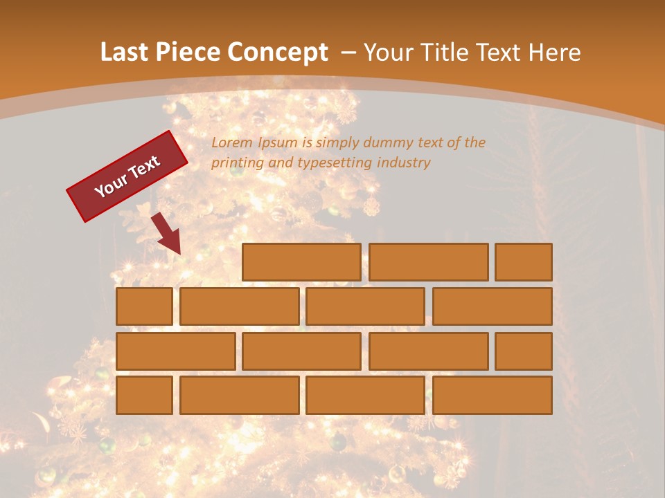 Christmas Tree Lights PowerPoint Template