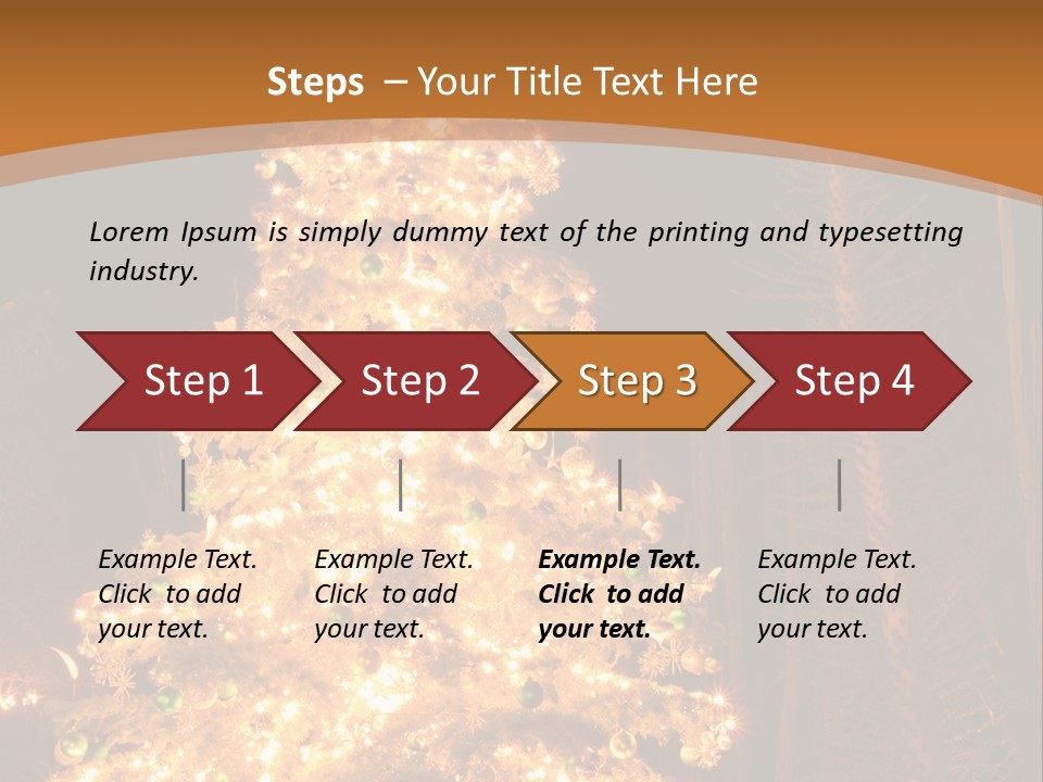Christmas Tree Lights PowerPoint Template