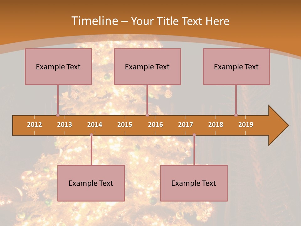 Christmas Tree Lights PowerPoint Template
